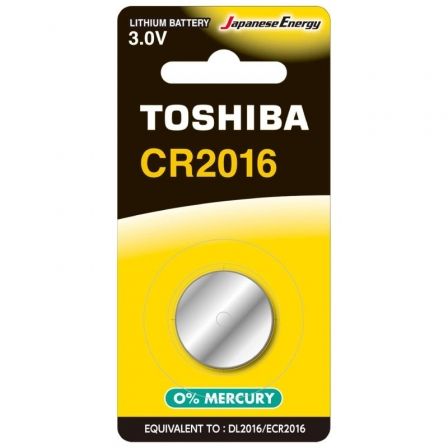 Toshiba Pila de botón de litio CR2016 3V Toshiba Pila de botón de litio CR2016 3V